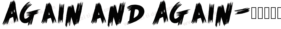 Again and Again字体转换